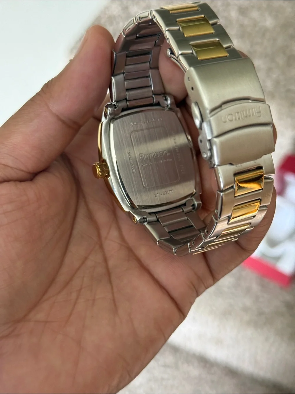 Armitron Men’s Two-Tone Gold & Silver Stainless Steel chronograph Watch